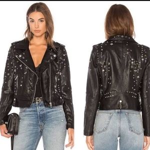 NWT Blank NYC vegan leather jacket